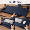 Waterproof PU Leather Desk Mat Set for Office & Gaming
