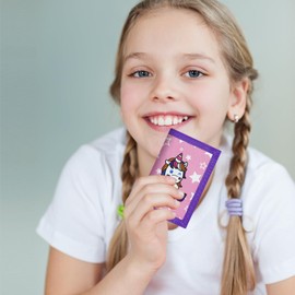 Leehoom Kids Wallet for Girls, RFID Trifold Canvas Outdoor Sports Wallet for Teen Kids,Women Festivals gifts,Birthday Gifts Wallet - Vertical Unicorn