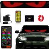 Devil's Eye:23.42"x4.72" Programmable ojos led para carro Windshield Display for