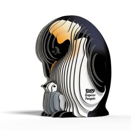 EUGY 650131 Kaiserpinguin, 3D Tier-Puzzle für Kinder und Erwachsene zum Zusammenbauen, DIY Tierfigur, Bastelset ab 6 Jahren