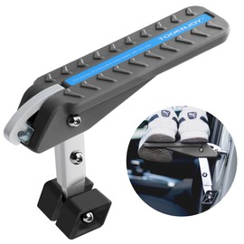 TOOENJOY Universal Aluminum Car Door Step for Car Roof Access, 5 Gear Adjustment Stand Pedal for Door Latch, Easy Access to Rooftop to Help Loading Cargo, Kayak...Suit for Most Car, SUV, Truck