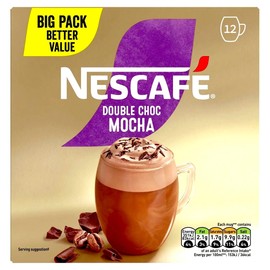 NESCAFÉ Double Choc Mocha x12 Instant Coffee Sachets (Pack of 6, Total 72 Sachets)