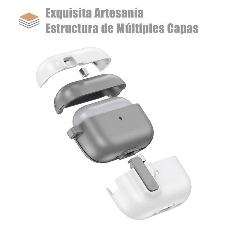 ARGOO Funda para AirPods Pro 2 Cierre Magnético Expulsión Automática,