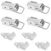 4 PCS Toggle Latches,Case Clasp Lock,304 Stainless Steel Small Clasps