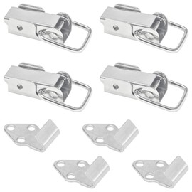4 PCS Toggle Latches,Case Clasp Lock,304 Stainless Steel Small Clasps for Toolbox