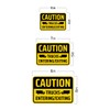 Classic Framed Plus Caution: Trucks Entering/Exiting Door or Wall Sign