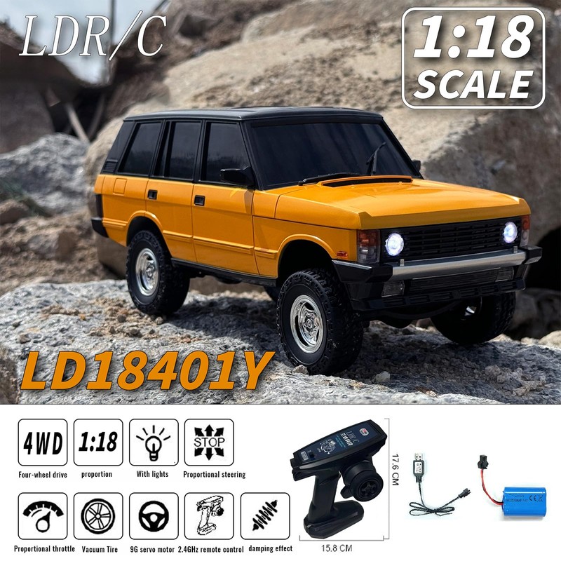 Moonzeamus LDRC 1/18 Rc Climbing Car Ld18401 4wd Off-Road Vehicle