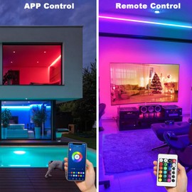 dalattin Led Lights for Bedroom 400ft, Smart Led Strip Lights with App Control Remote, RGB LED Light Strips, 24V Led Strip Lights for Room Party Decoration, Festival Decor(4 Rolls of 100ft)