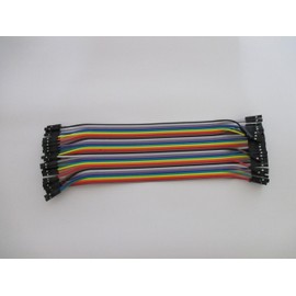 Voocye  ブレッドボード・ジャンパーワイヤー（メス-メス）（20cm）40本