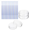 PATIKIL 60mm High Borosilicate Glass Petri Dishes with Lids, 4