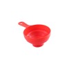 Pokinge 2Pcs Folding Telescopic Funnel, Red, Green, Silicone + PP,