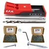 E.P.H. Pocket Hole Starter Kit + 200 Pocket Hole Screws – Twin Hole Jig, Depth-Marked Drill Bit, 150mm Robertson #2 Driver + 100x 32mm Coarse & 100x 32mm Fine Pocket Hole Screws – EPHSTKIT1