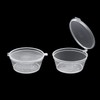 Party Essentials Leak Proof Plastic Condiment Souffle Containers with Attached