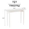 Wood Console Table White Entryway Table, Thin Console Table, Sofa