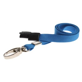 ALG ID Cards® Blue ID Card Badge Wallet - Blue Lanyard Card Wallet - Blue Wallet Lanyard Neck Strap with Metal Clip & Safety Breakaway Release for Pass Holder