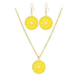 CWVHQ Boho Lemon Dangle Set Earrings Orange Fruit Earrings For Women (style-4)