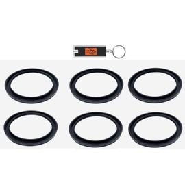 6 Pack of Hunter 189900 PGP Spring Seat Ring for Hunter PGP Rotor Sprinklers, Hunter PGP Spring Seats, Replacement Spring Seat Rings for Rotors for PGP, PGP Ultra, etc with Included LED Keychain Light