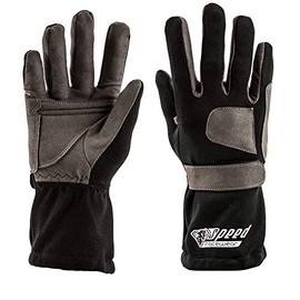 Speed Racewear - Sydney Kart Gloves - Motorsport Gloves (4, Black)