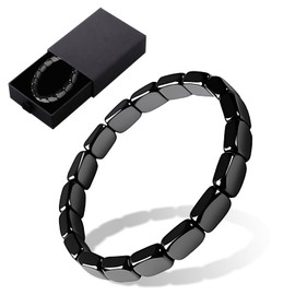 XLTXWD Hemios Hematite Bracelet, Stylish and Durable Hematite Bracelet for Men and Women, Elegant Accessory for Formal and Casual Wear, Adjustable Design for a Comfortable Fit