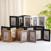 FALAZAR Triple Hinged Photo Frame, Multi-Panel Folding Display, Fits Photo