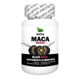 Maca Negra, Black Maca 100 cápsulas, calidad Premium