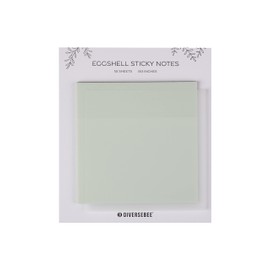 DiverseBee 50 Sheets Pastel Transparent Sticky Notes, 3x3” Clear Sticky Tabs, Translucent Page Flags Book Markers Stickers, Planner Accessories, Bible Journaling Study Office Supplies (Eggshell)