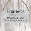 "Cherished Stepdad Appreciation Plaque - Heartfelt Inscription, Perfect for Father's