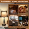 Kakanuo Touch Bedside Lamp for Bedroom with USB C Port,