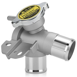 Upgraded Aluminum Upper Radiator Coolant Filler Neck Kit with Cap for Nissan Altima (2007-2013) & Maxima - Replaces OE# 21501-9HA0A, Engine Radiator Outlet Flange Waterpipe