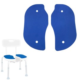 U-Shaped Shower Chair Seat Mat Sets - Bath Bench Non-Slip Cushion EVA Foam Pad with Adhesive for Handicap, Disabled (Not Include Stool)