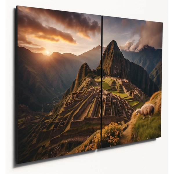 The Plum Penguin Peruvian Tapestry Wooden Wall Art – Andes,