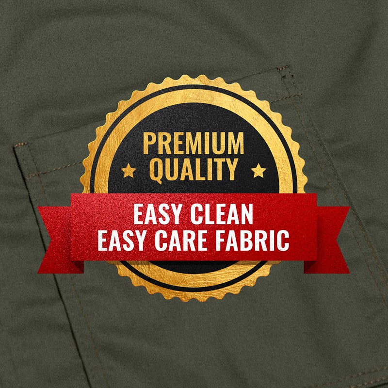 Under NY Sky Chef Apron - Professional Green Twill -