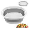 flintronic Foldable Sink, 5L Multi-Purpose Portable Washing Bowl, Space-saving Plastic