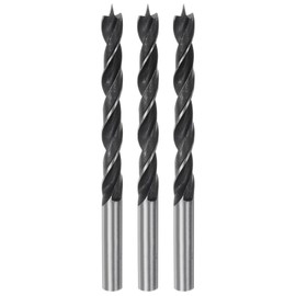 HARFINGTON 3pcs Brad Point Drill Bits 8mm(15/16") Dia Straight Round Shank Drill Metric Brad Point 2.95" Drilling Depth Spiral Twist Drill Bits for Carpenter Woodworking Plastic Rubber