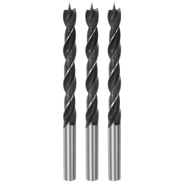 HARFINGTON 3pcs Brad Point Drill Bits 8mm(15/16") Dia Straight Round