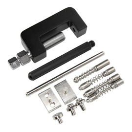 Chain Breaker Chain Rivet Tool Set, 12 Pieces Universal Motorcycle Chain Cutter Crusher Rivet Tool Set with Storage Box for ATV Dirt Bike