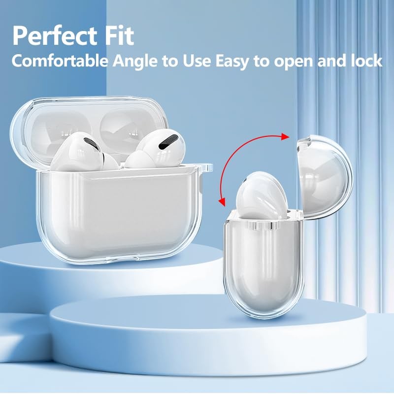 Lemxiee Transparent TPU Case for AirPods Pro 3 Case
