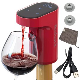 Redsack Rechargeable Electric Wine & Liquor Dispenser with Aerator Feature, Easy to Use