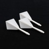 CUESOUL ROST Integrated Dart Shaft and Flights Medium,White Diamond Shape,Set