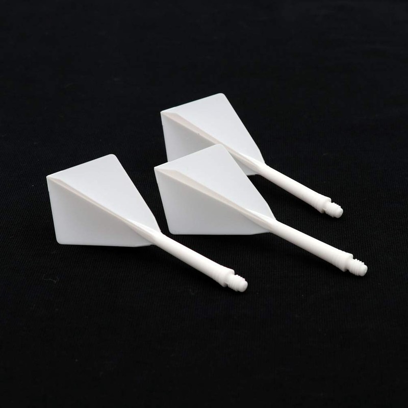 CUESOUL ROST Integrated Dart Shaft and Flights Medium,White Diamond Shape,Set