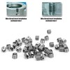 Thread Repair Inserts, 50Pcs Wire Threaded Inserts M8 x 1.25mm