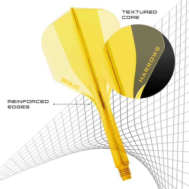 Harrows Solo Integrated Flight & Shaft System – 3 Molded