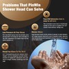 PinWin 12'' Dual Shower Head with Adjustable Extension Arm and
