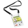 Durable Event Name Badge A6 with Black Lanyard, Pack of