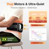 Graphene-Infused Cordless Heating Pad with Massager for Back, 5000mAh Rechargeable
