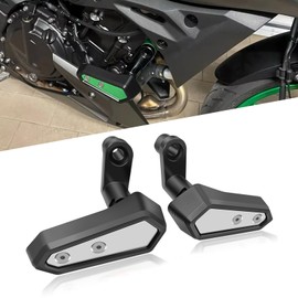 for NINJA500 Z500 SE Ninja 500 z500 se 2024 2025 Accessories Engine Anti-Fall Protection Cover Motorcycle Body Anti-Fall Block Side Cover Protection Frame Slider Impact Engine Drop pad (Silver)