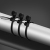 Jiozermi 100 Pcs 8 Inch Black Zip Ties with Screw