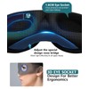 Bluetooth 5.4 3D Sleep Mask, Dual Sides Breathable Sleep Headphones,