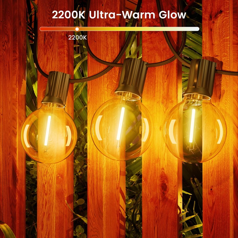 OHLUX G40 Solar Replacement Bulbs for Solar String Lights, 2200K