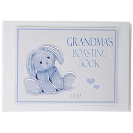 White Cotton Cards Blue Grandma's Boasting Book, Photo Album (NRB3T), of